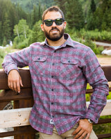 Men's Grand Flannel, Burgundy