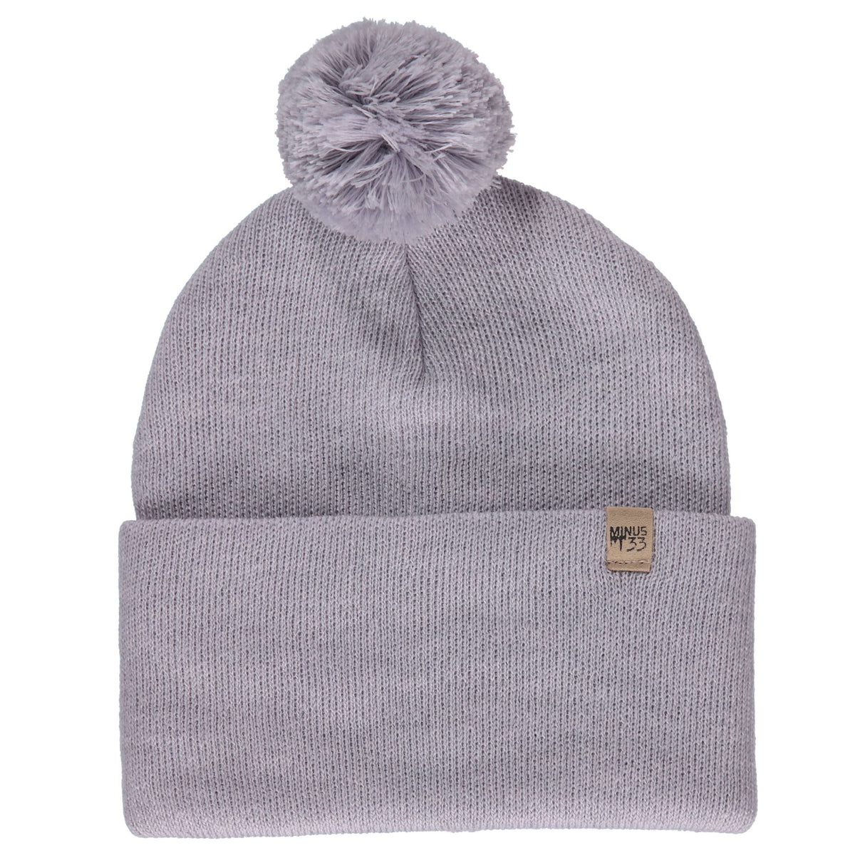 Knit Cuff Pom Beanie - Midweight, 100% Merino Wool