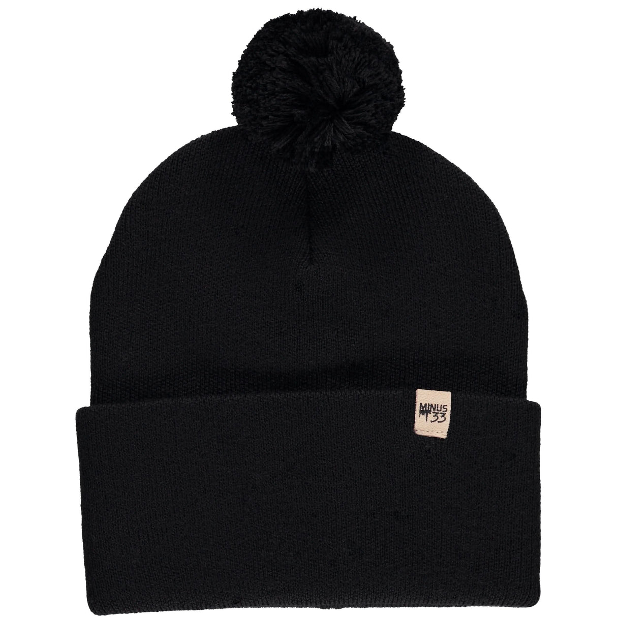 Knit Cuff Pom Beanie - Midweight, 100% Merino Wool