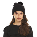 Knit Cuff Pom Beanie - Midweight, 100% Merino Wool