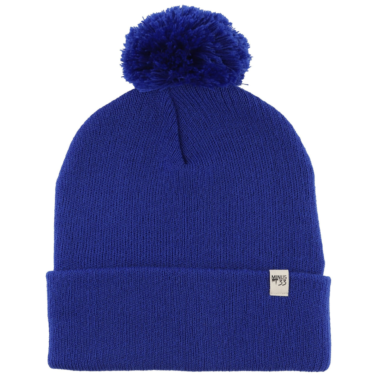 Knit Cuff Pom Beanie - Midweight, 100% Merino Wool