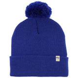 Knit Cuff Pom Beanie - Midweight, 100% Merino Wool