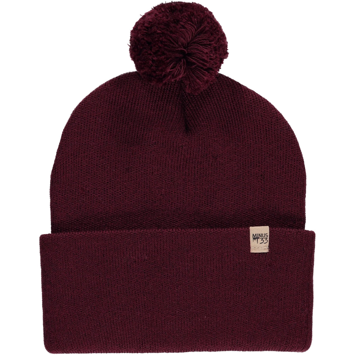 Knit Cuff Pom Beanie - Midweight, 100% Merino Wool