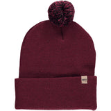 Knit Cuff Pom Beanie - Midweight, 100% Merino Wool