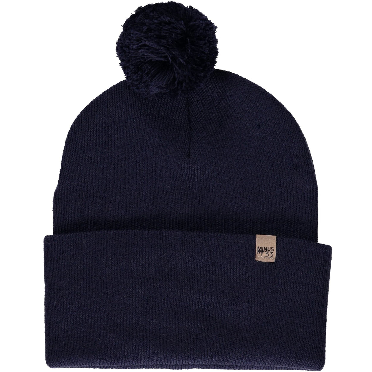 Knit Cuff Pom Beanie - Midweight, 100% Merino Wool