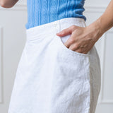 cotton miniskirt, mini-skirt
