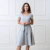 Women's Organic Cotton Tie-Waist Knit Dress