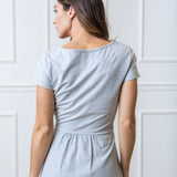 Women's Organic Cotton Tie-Waist Knit Dress