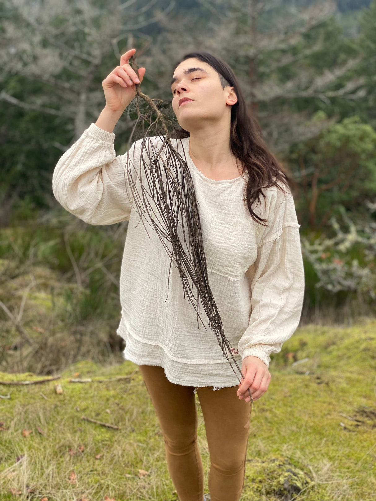 Women's Long Sleeve Top, 100% Organic Cotton Sweatshirt