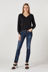 Fiona Organic Cotton V-Neck Sweatshirt