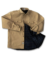 Men's Lined Yukon Flannel Shirt Jacket, Tan