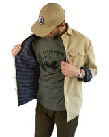 Men's Lined Yukon Flannel Shirt Jacket, Tan