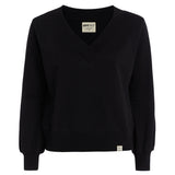 Fiona Organic Cotton V-Neck Sweatshirt