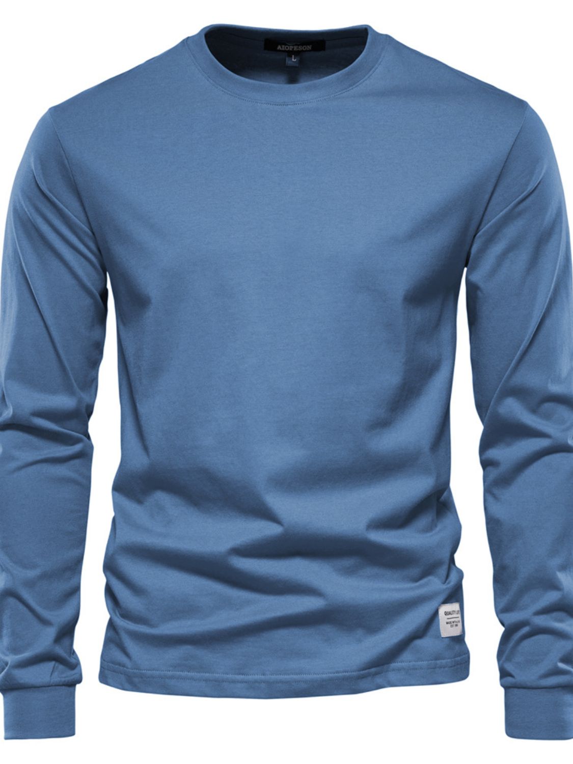 Men's 100% cotton long sleeve tee shirt