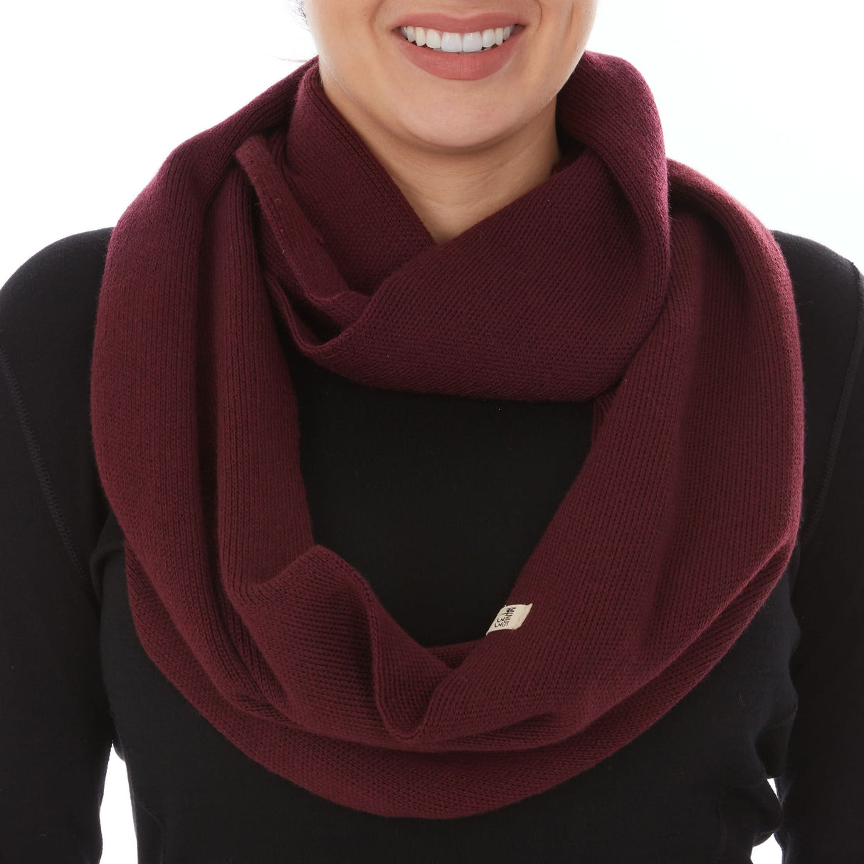 Everyday Knit Infinity Loop Scarf 100% Merino Wool
