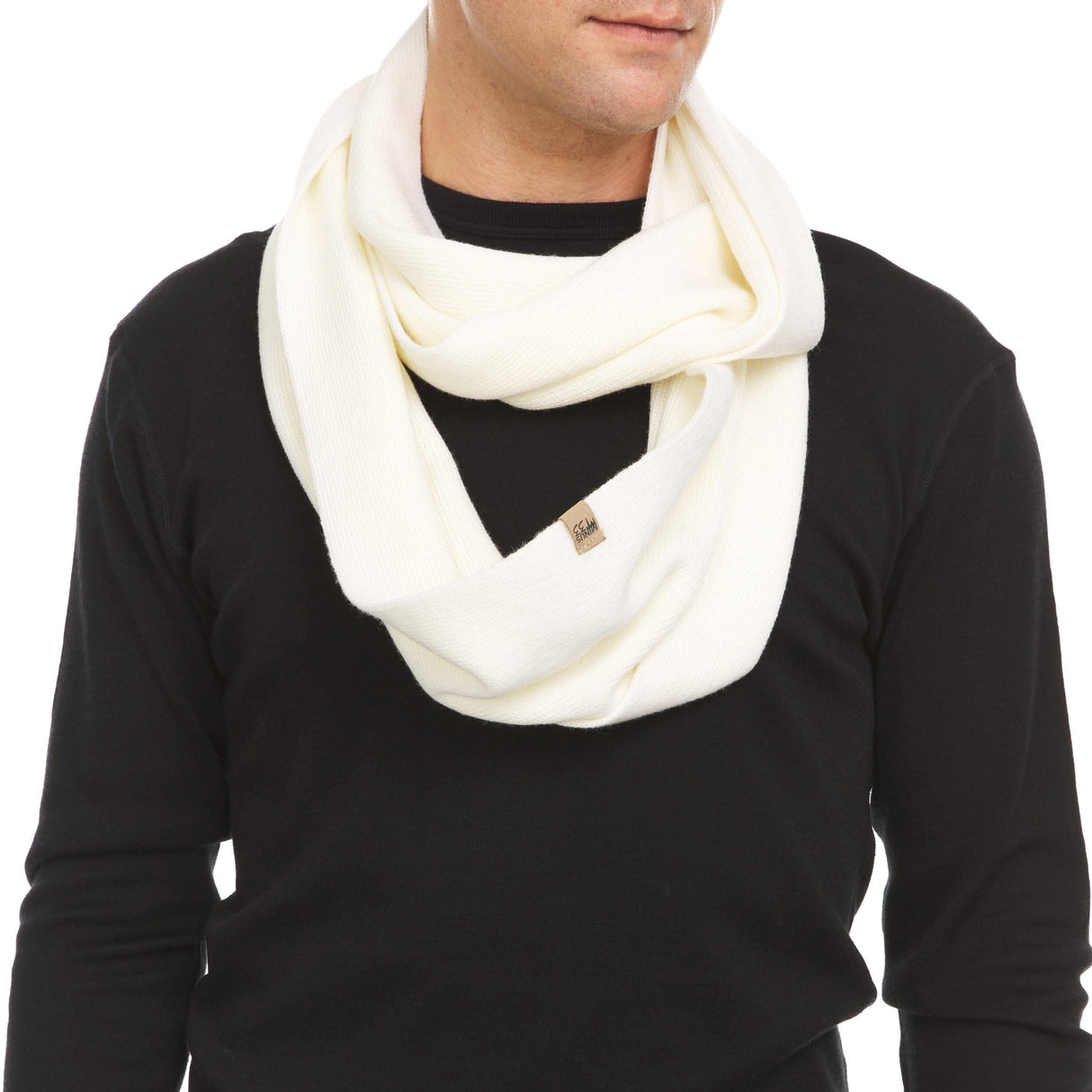 Everyday Knit Infinity Loop Scarf 100% Merino Wool