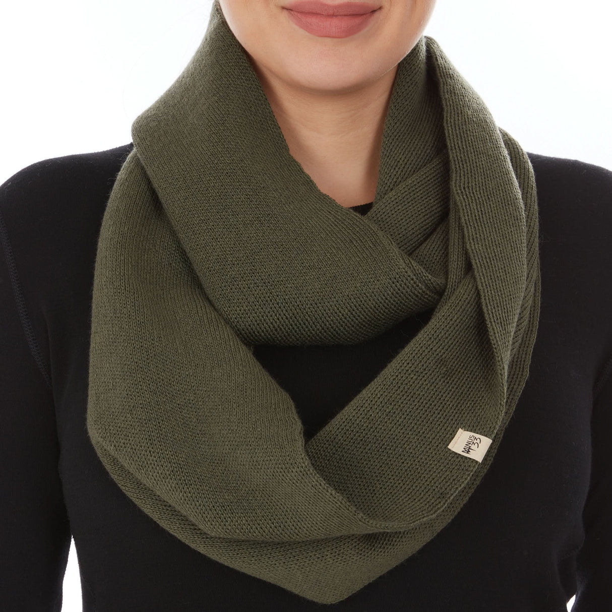 Everyday Knit Infinity Loop Scarf 100% Merino Wool
