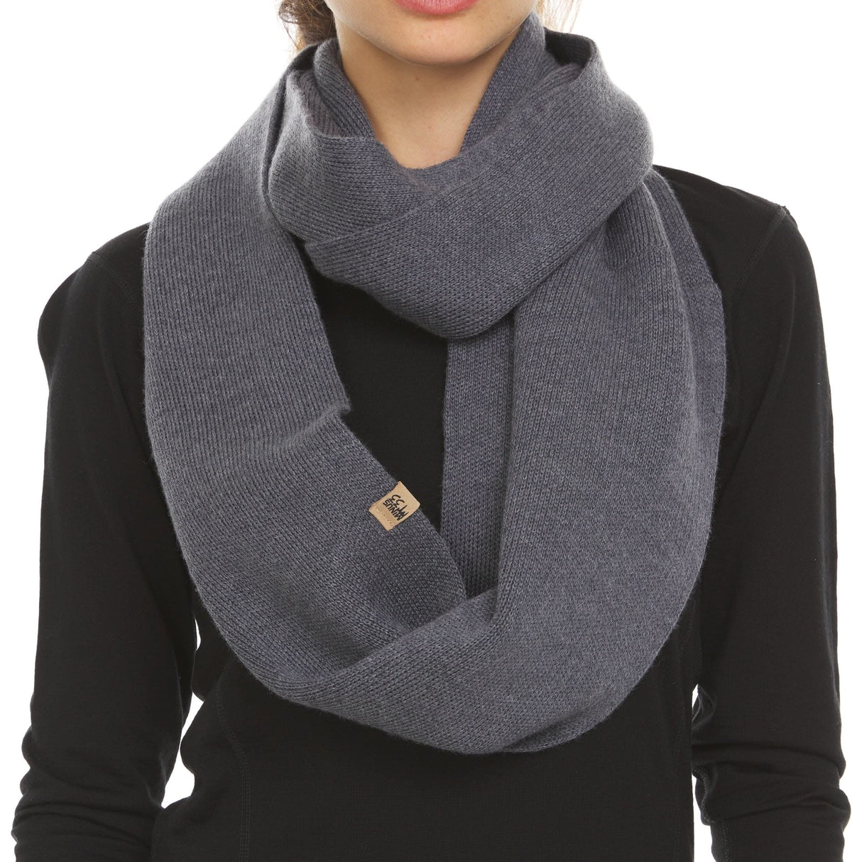 Everyday Knit Infinity Loop Scarf 100% Merino Wool