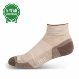 Microweight Cushion Ankle Wool Socks, Made in U.S.A.