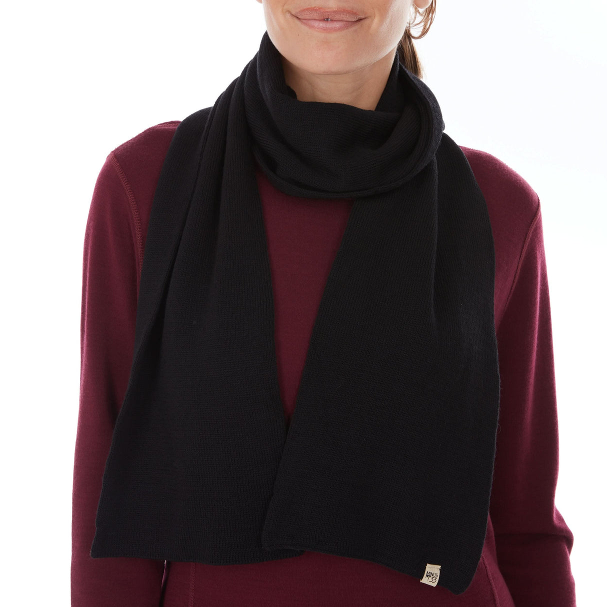 Knit Scarf, Midweight 100% Merino Wool