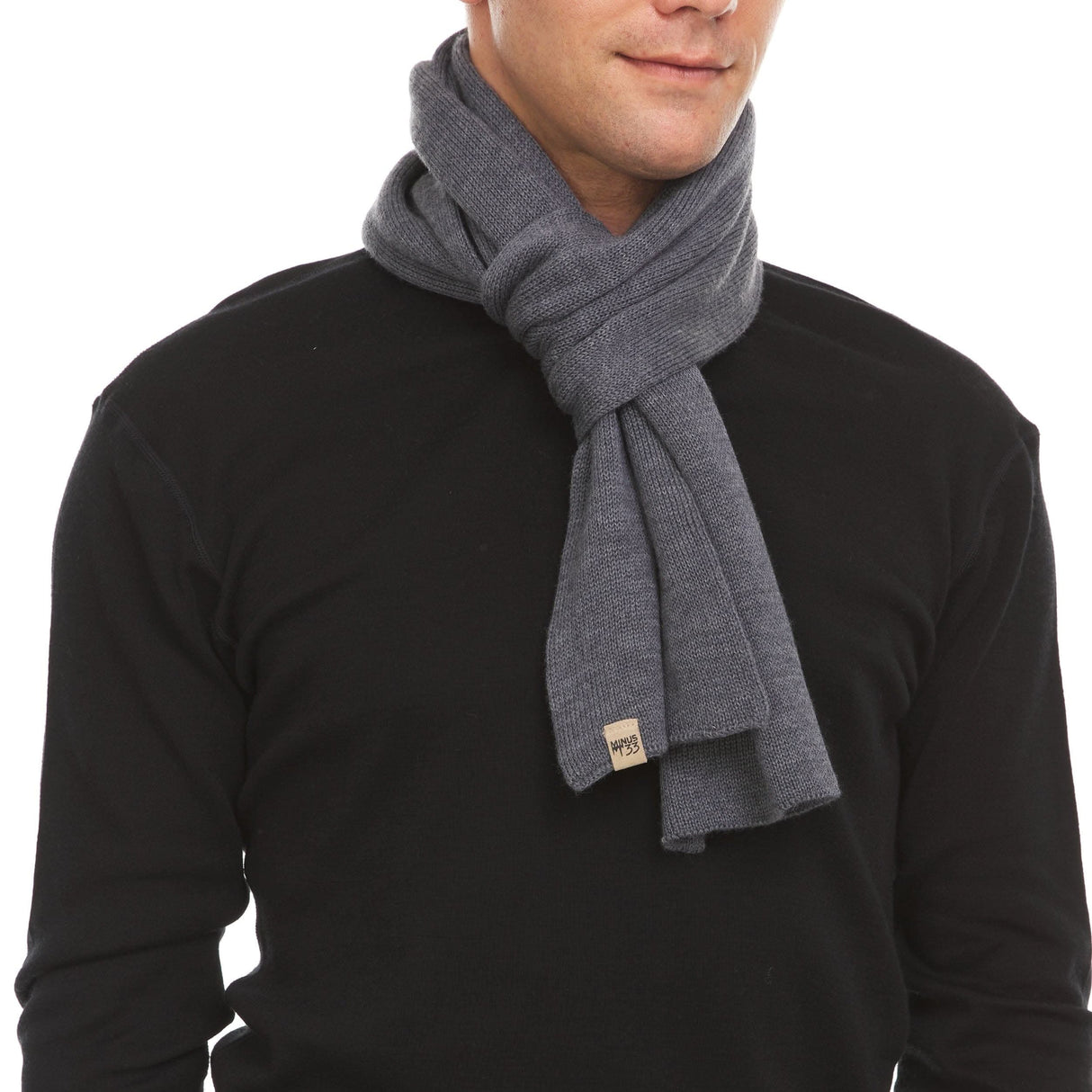 Knit Scarf, Midweight 100% Merino Wool