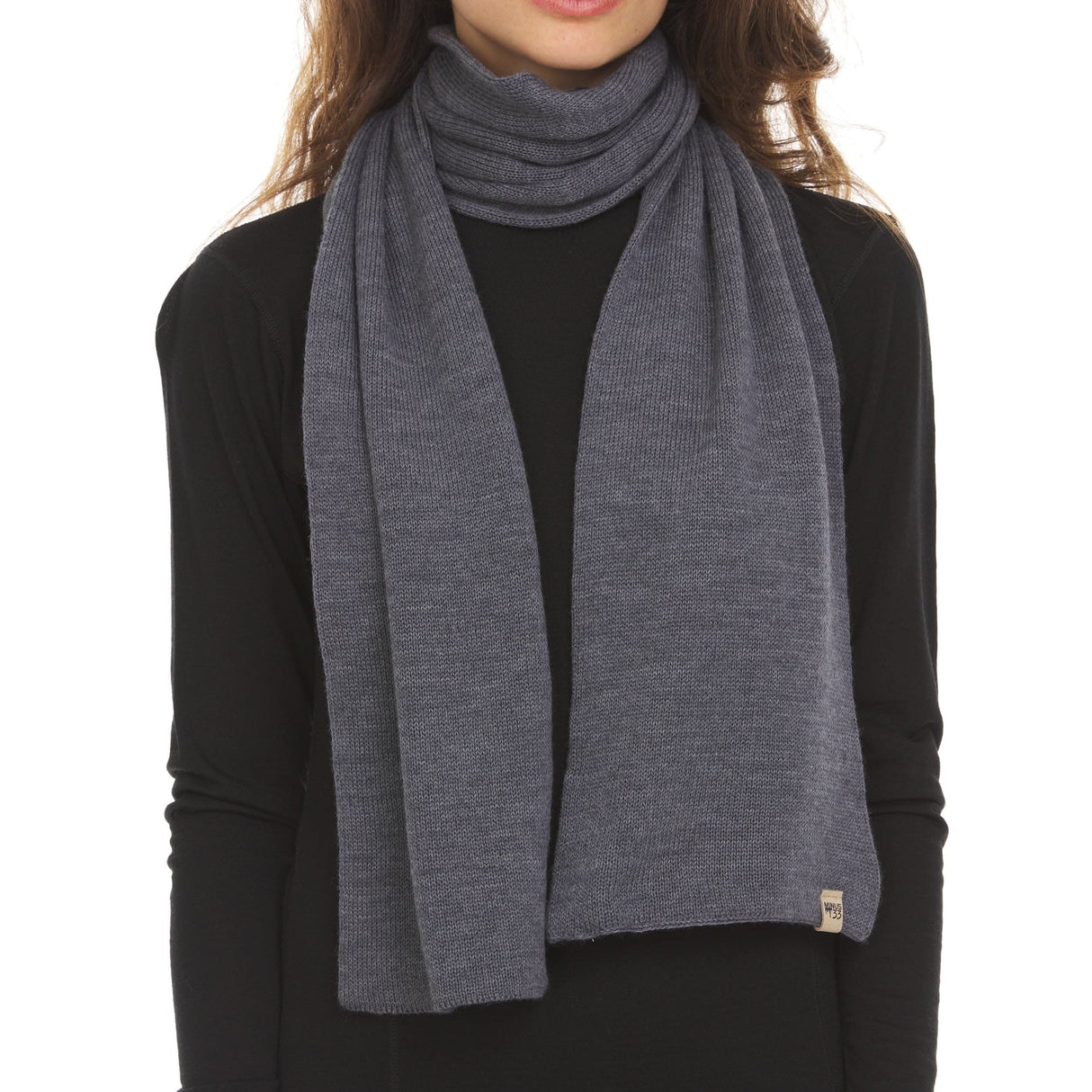 Knit Scarf, Midweight 100% Merino Wool