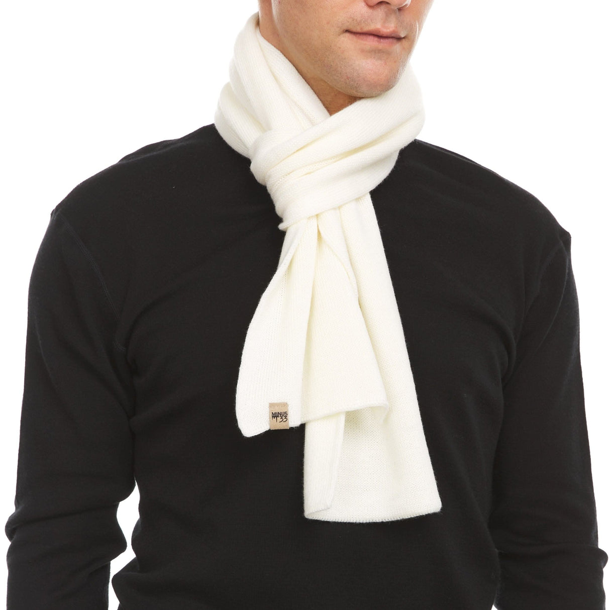Knit Scarf, Midweight 100% Merino Wool