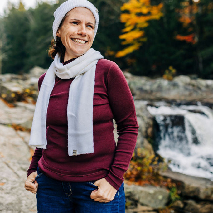 Women's Long Sleeve Turtleneck 100% Merino Wool