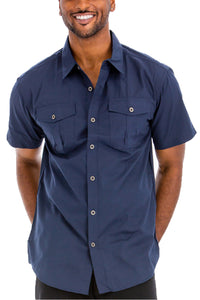 Men's Two Pocket Button Down Shirt, Men's Shirts