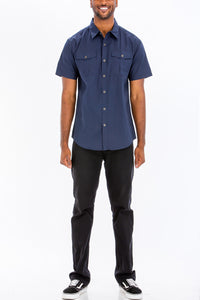 Men's Two Pocket Button Down Shirt, Men's Shirts