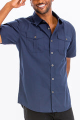 men's shirts, men's two pocket shirt