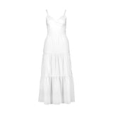 Linen & Organic Cotton Tiered Wrap Dress