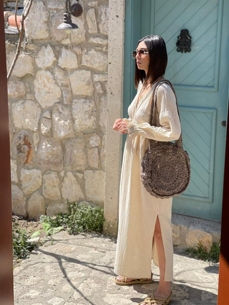 100% organic cotton maxi dress