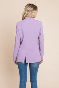 Women’s Jackets – Elegant Double Button Coat with Lapel Collar | Blazer