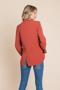 Women’s Jackets – Elegant Double Button Coat with Lapel Collar | Blazer