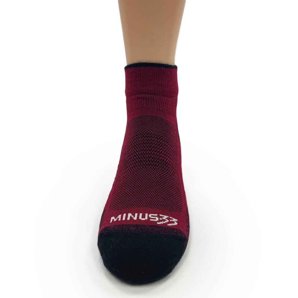 red socks, red support socks