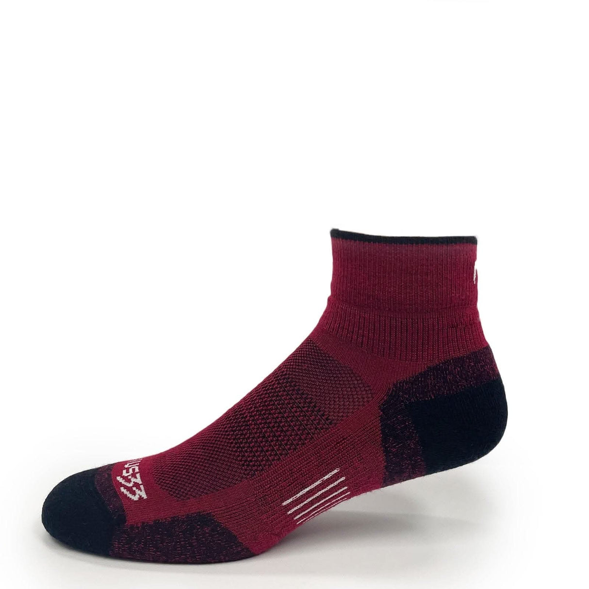 red hiking socks