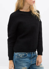 Women's Rag Wool Knit Crew Neck Sweater