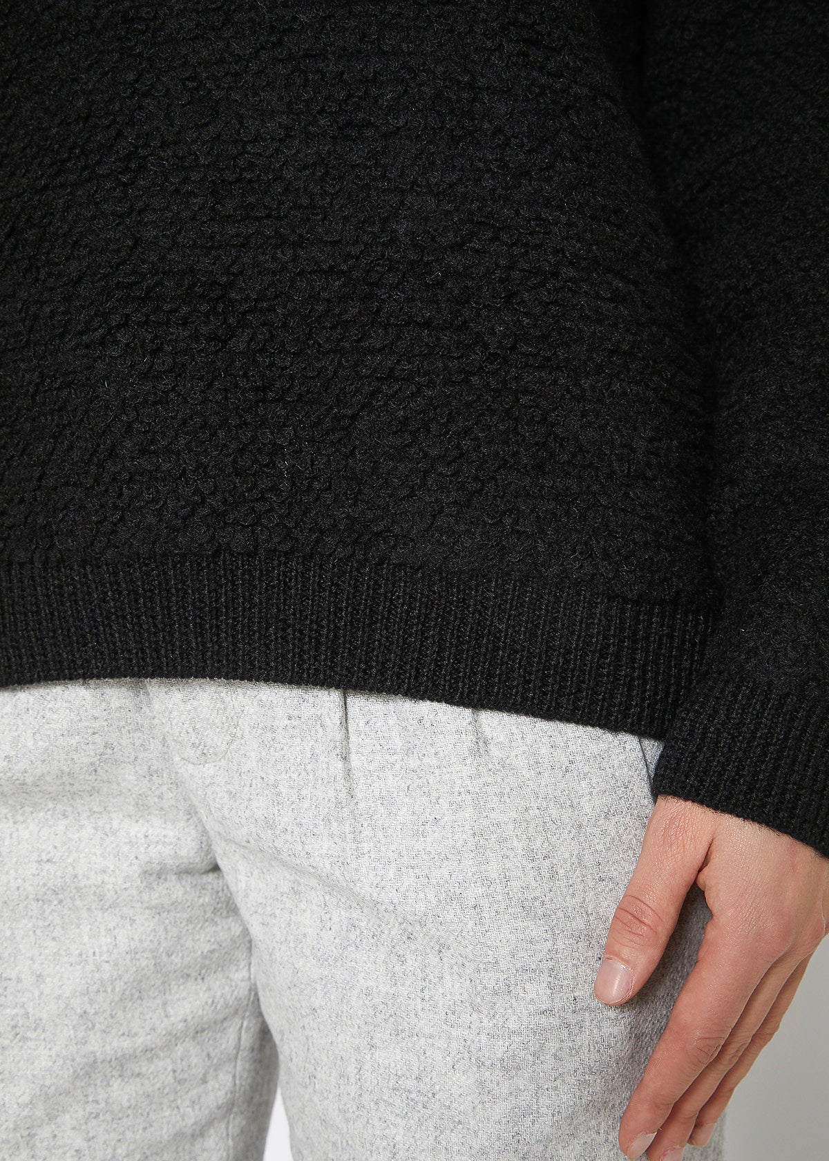 Women's Rag Wool Knit Crew Neck Sweater
