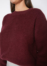 Women's Rag Wool Knit Crew Neck Sweater