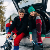 Over The Calf Microweight Wool Ski Socks Mountain Heritage Elite