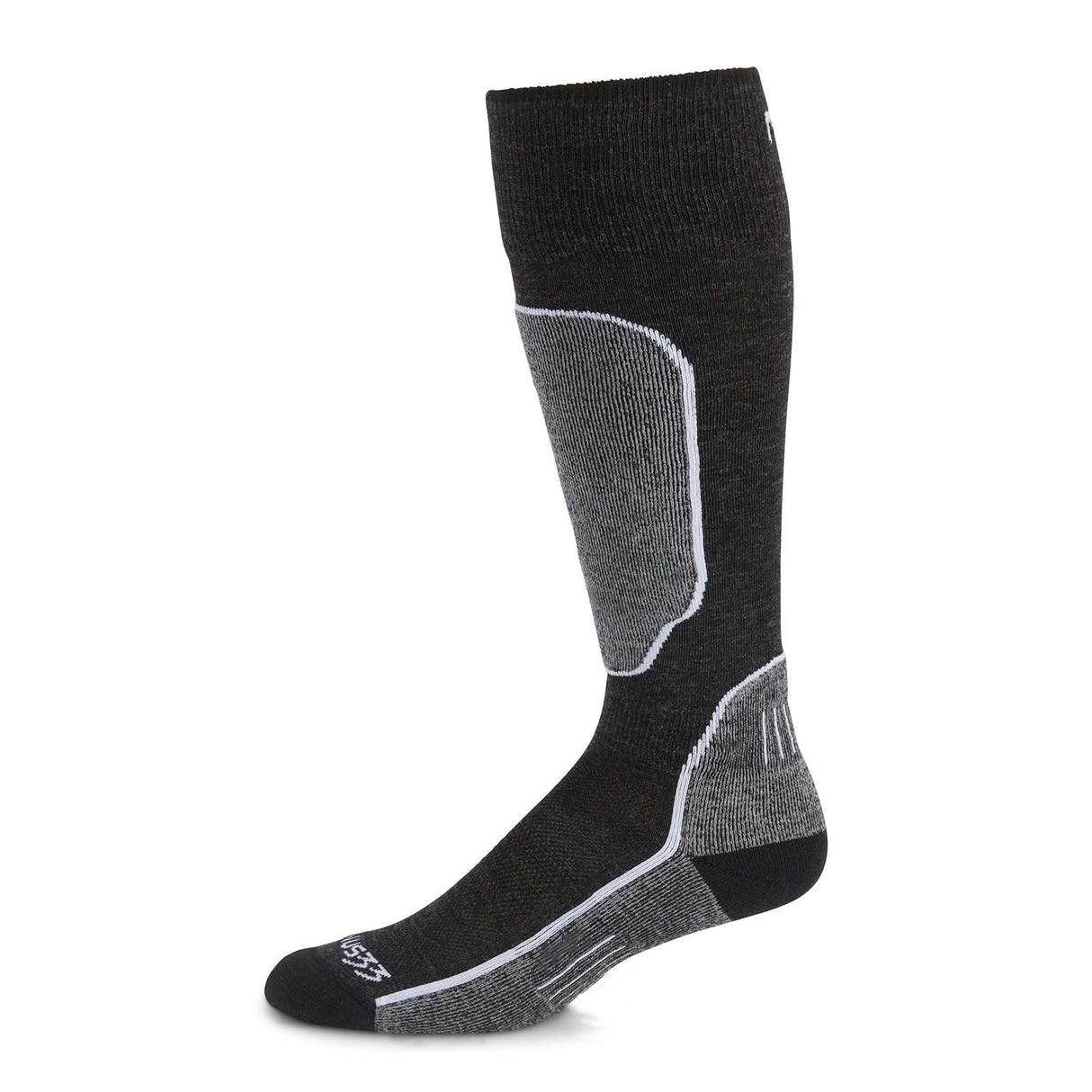 Over The Calf Microweight Cushion Wool Ski Socks, Mountain Heritage Elite