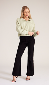 women's cotton quarter zip