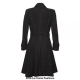 Women's Wool Blend Double Breasted Coat, Women's Wool Coat