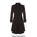Women's Wool Blend Double Breasted Coat, Women's Wool Coat