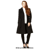 Women's Wool Blend Double Breasted Coat, Women's Wool Coat