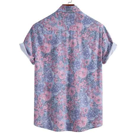 men's plus size shirt, short sleeve button down shirt