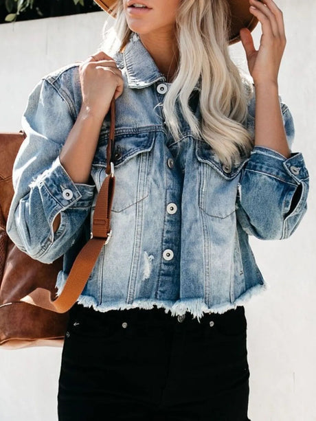 faded jean jacket, faded denim jacket