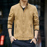 Mens Stand Collar Zipped Up Jacket | Men's Jackets | Slim Fit
