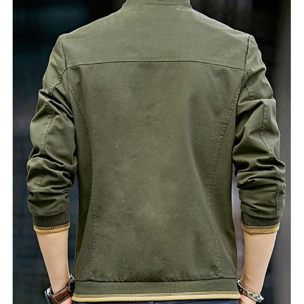 Mens Stand Collar Zipped Up Jacket | Men's Jackets | Slim Fit